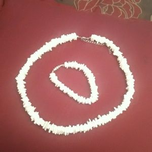 Shell bracelet and necklace